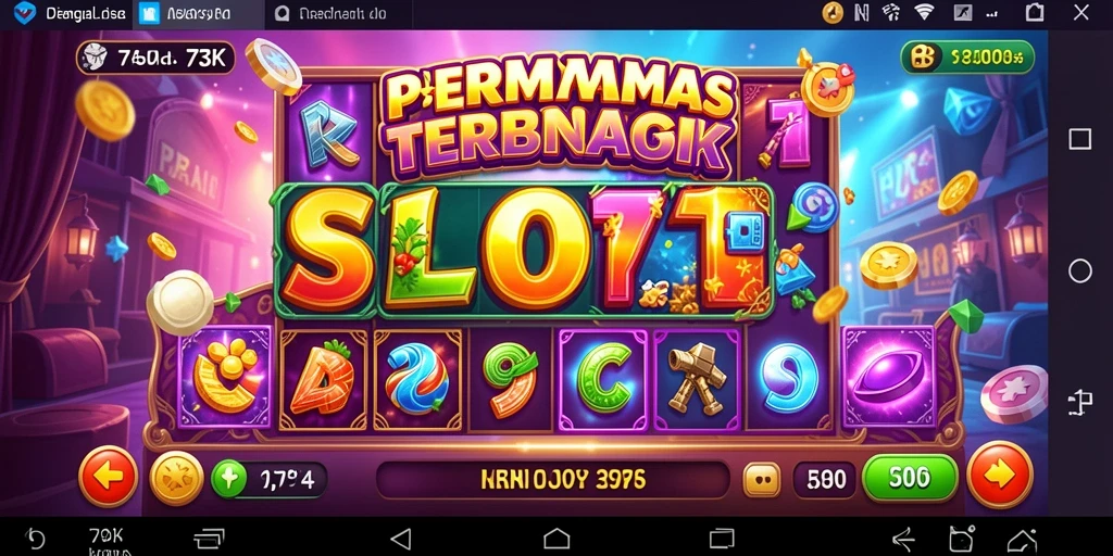 Tampilan gameplay seru di aplikasi 73K slot.