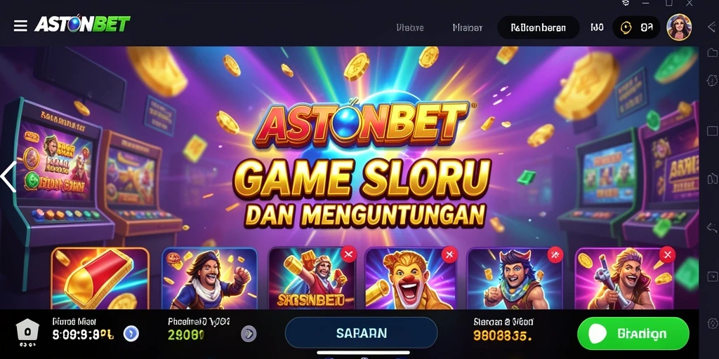 Tampilan menakjubkan dari gameplay Slot di ASTONBET.