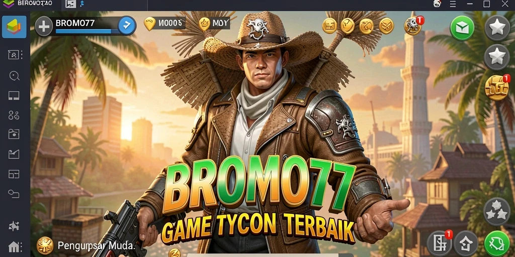 Tampilan Gameplay BROMO77 yang menantang dan seru.