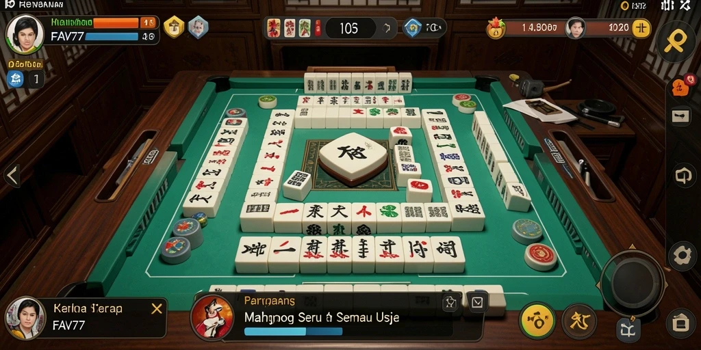 Tampilan menarik dari gameplay Mahjong di FAV77 yang memikat.
