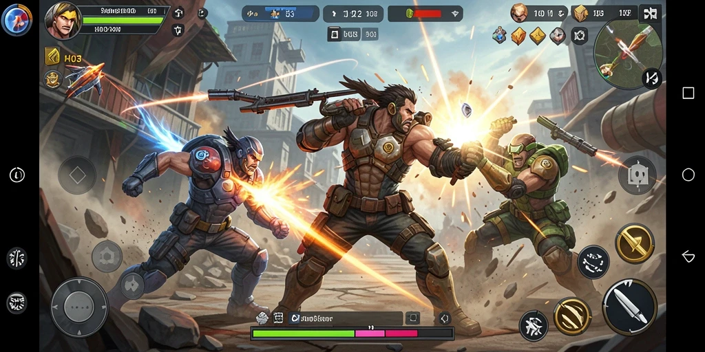 Gameplay seru H03 menampilkan pertarungan aksi yang mendebarkan.