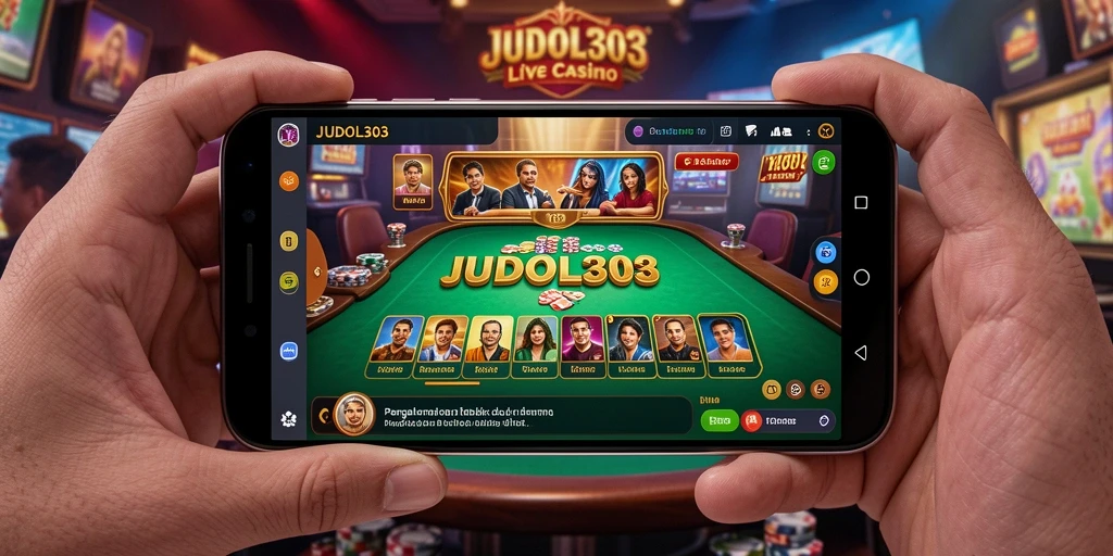 Tampilan gameplay Live Casino yang menarik di JUDOL303.