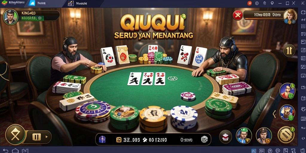 Screenshot KING403 menampilkan gameplay seru QiuQiu.