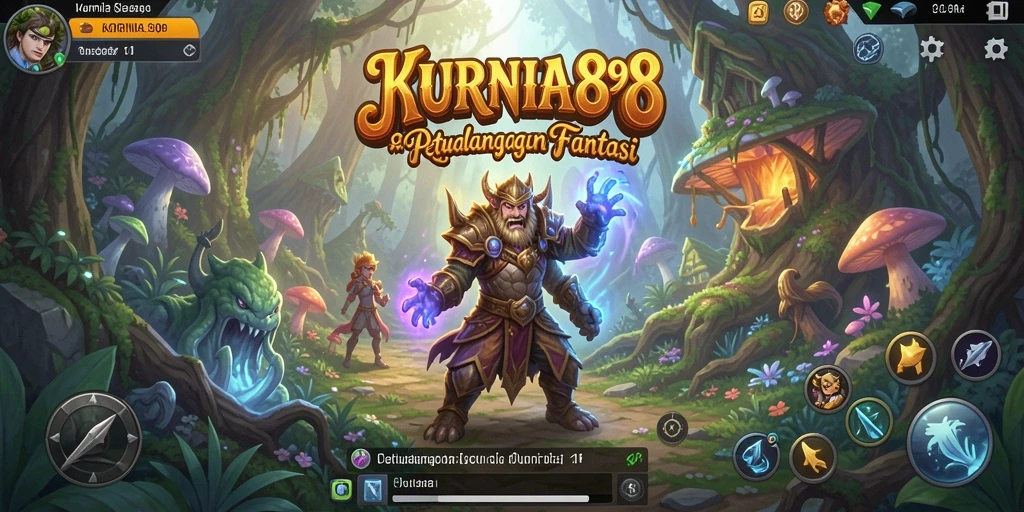 Tampilan gameplay seru dari KURNIA898 dalam petualangan RPG.