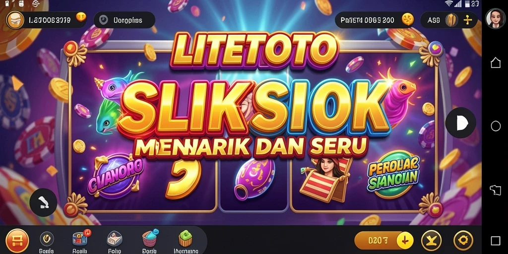 Tampilan gameplay LITETOTO yang menarik dan penuh warna.
