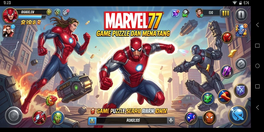 Tampilan gameplay <strong>MARVEL77</strong> yang menantang dan menghibur.