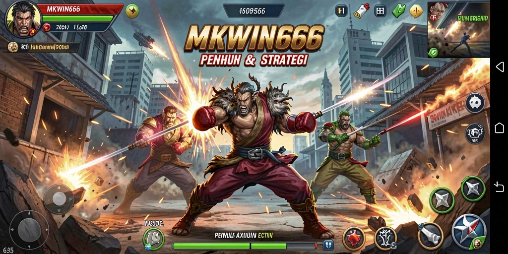 Gameplay seru dalam MKWIN666 menunjukkan aksi yang mendebarkan.