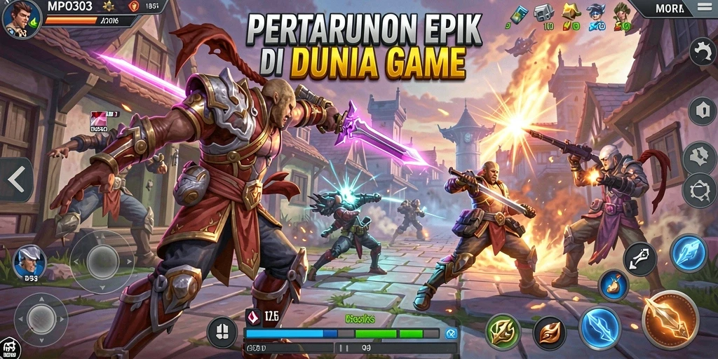 Gameplay Fighting yang intens dan penuh aksi di MPO303.