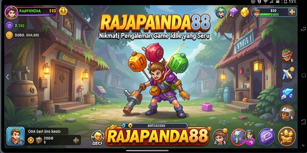 Screenshot menunjukkan gameplay seru pengelolaan panda di RAJAPANDA88.