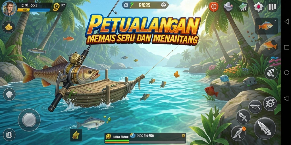 Tangkapan ikan besar dalam gameplay RI889 yang seru.