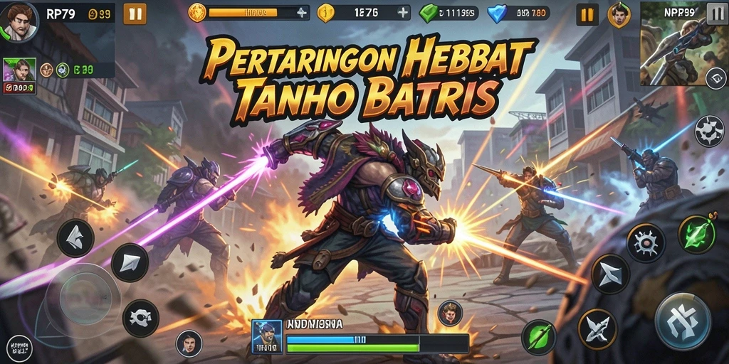 Screenshot gameplay RP79 menampilkan aksi pertarungan yang intens dan visual yang memukau.
