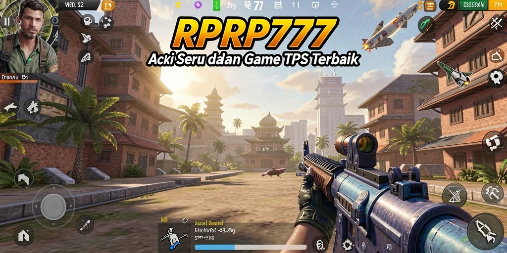 Tampilan gameplay mendebarkan RPRP777 yang penuh aksi.