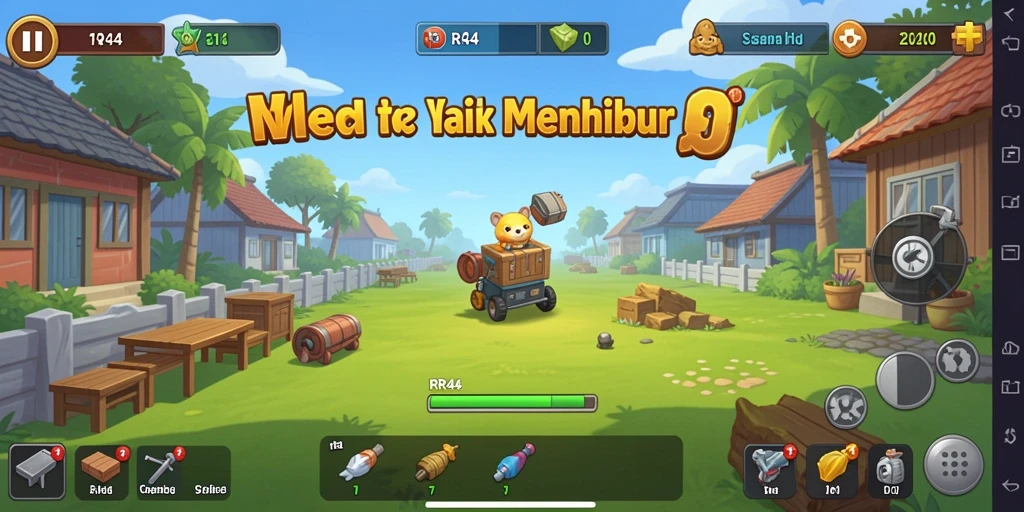 Tampilan menarik dari gameplay Idle di RR44.