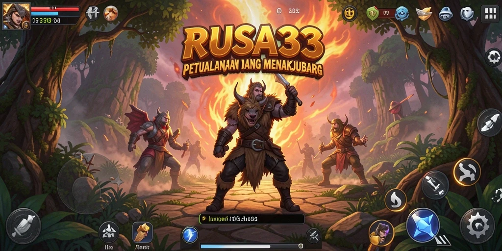 Tangkapan layar <strong>RUSA33</strong> menampilkan aksi petualangan yang mendebarkan di dunia yang menakjubkan.