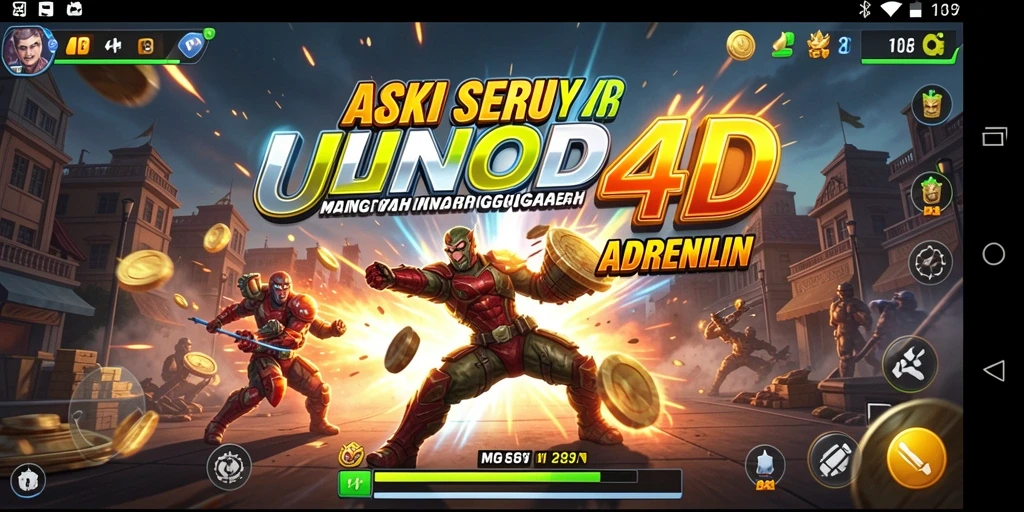 Tampilan gameplay seru dan menegangkan dari UNO4D.